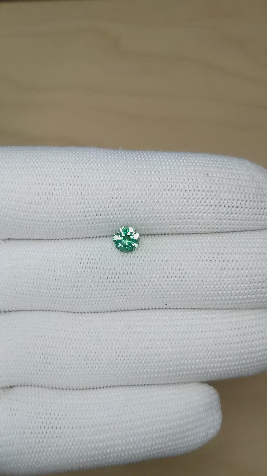 1.07 Ct. Bluish Green Sapphire from Montana Size Video