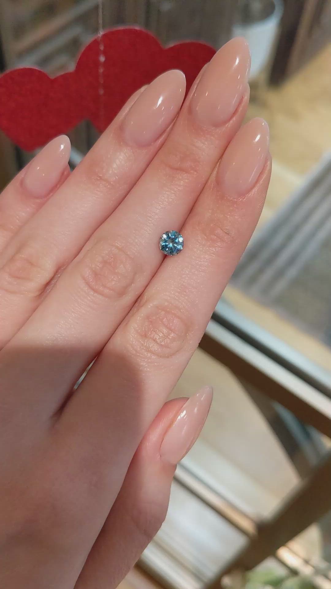 1.07 Ct. Bluish Green Sapphire from Montana Size Video