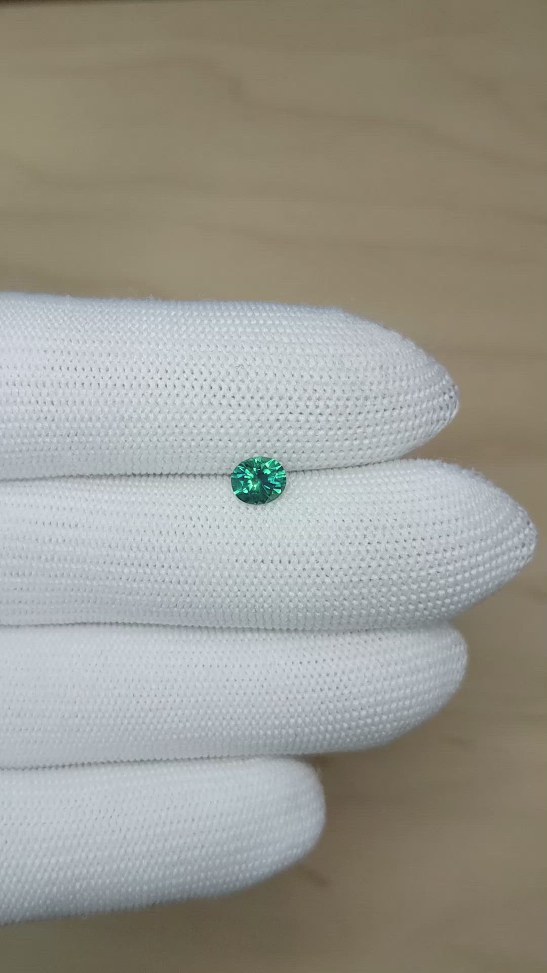 0.86 Ct. Bluish Green Sapphire from Montana Size Video