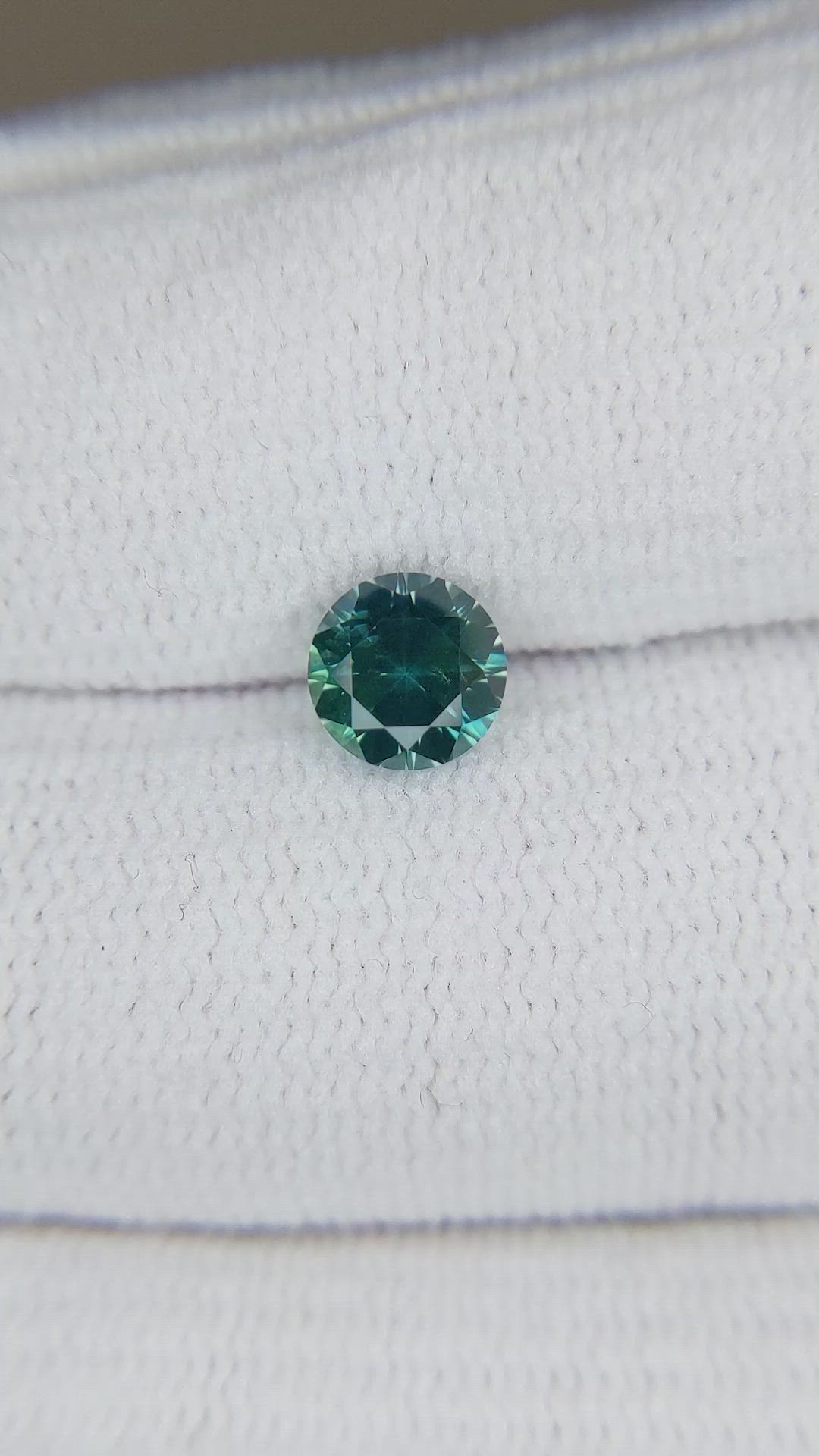 1.05 Ct. Bluish Green Sapphire from Montana Size Video