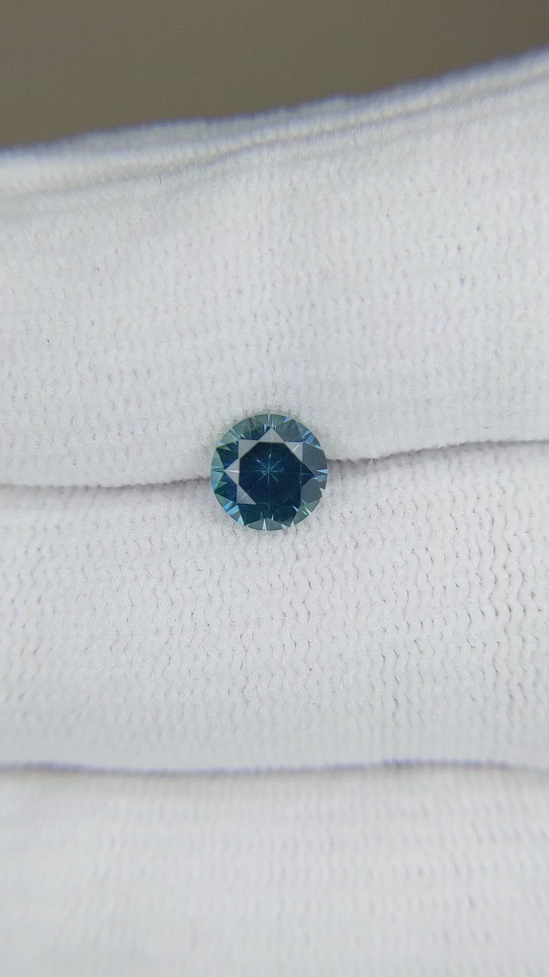 1.07 Ct. Bluish Green Sapphire from Montana Size Video