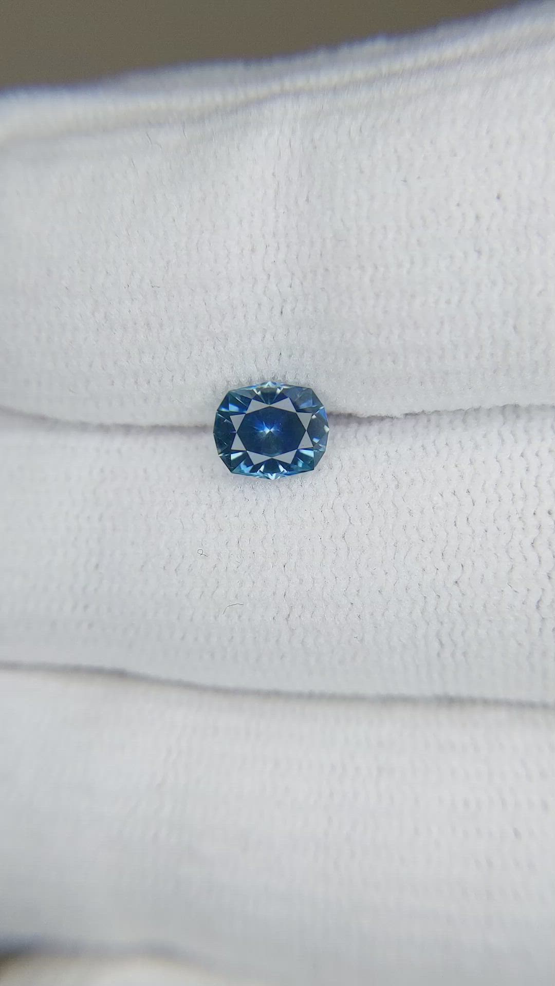 0.82 Ct. Blue Sapphire from Montana Size Video