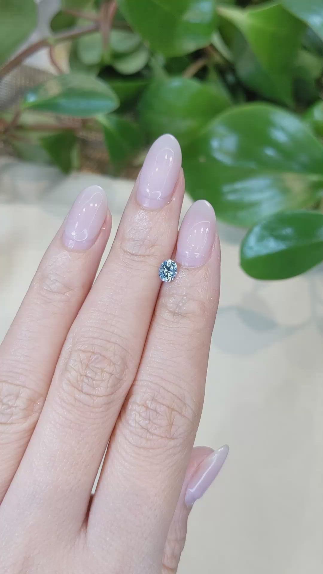 0.56 Ct. Blue Sapphire from Montana Size Video