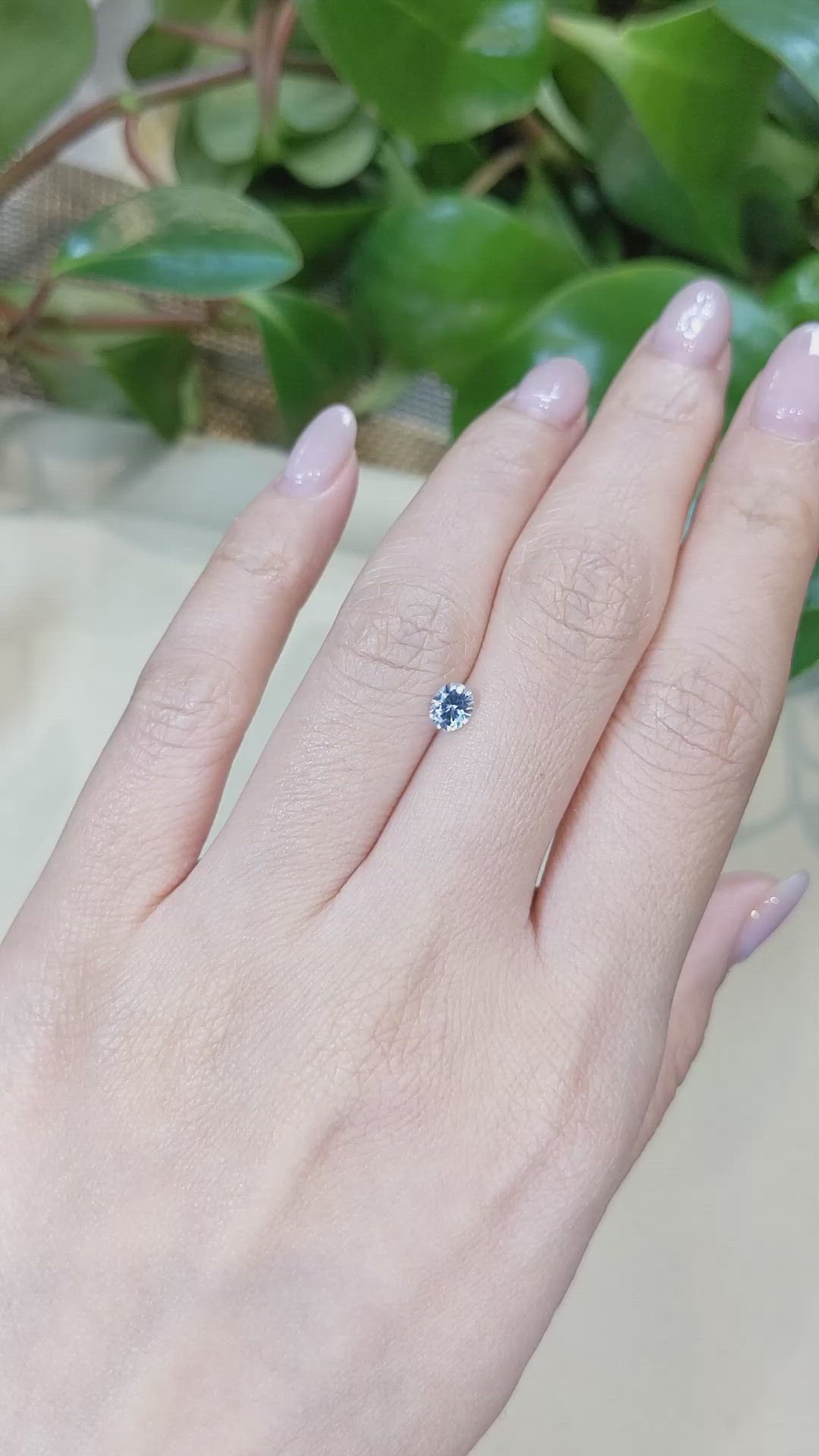 0.56 Ct. Blue Sapphire from Montana Size Video