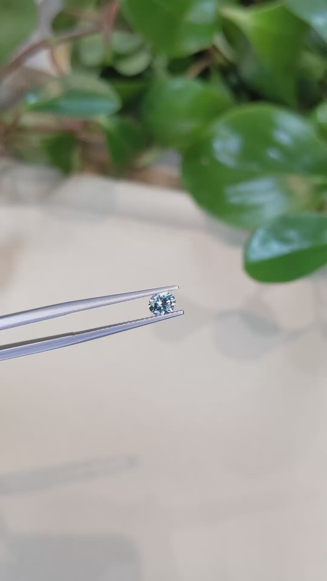 0.56 Ct. Blue Sapphire from Montana Size Video