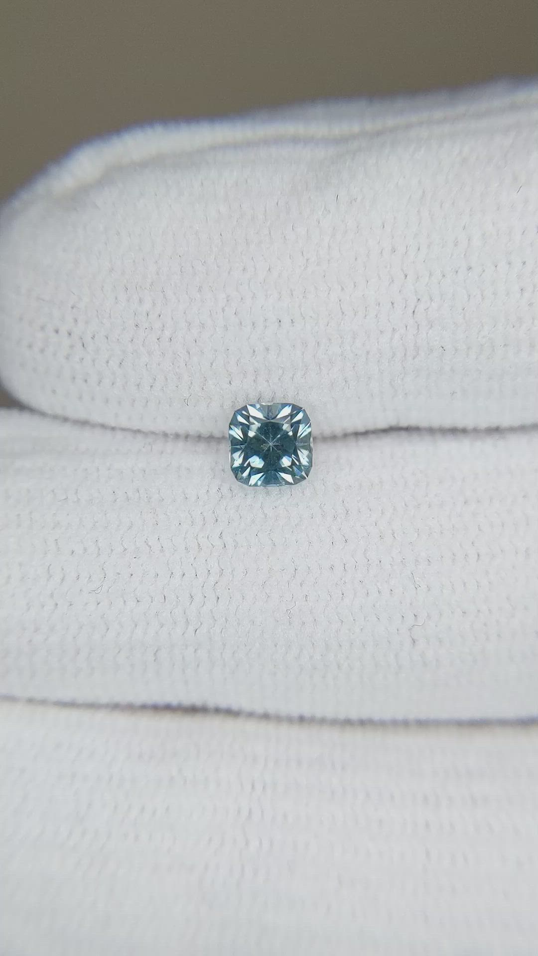 0.60 Ct. Blue Sapphire from Montana Size Video