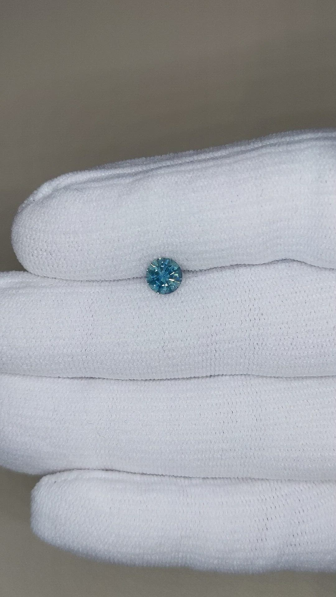 0.81 Ct. Greenish Blue Sapphire from Montana Size Video