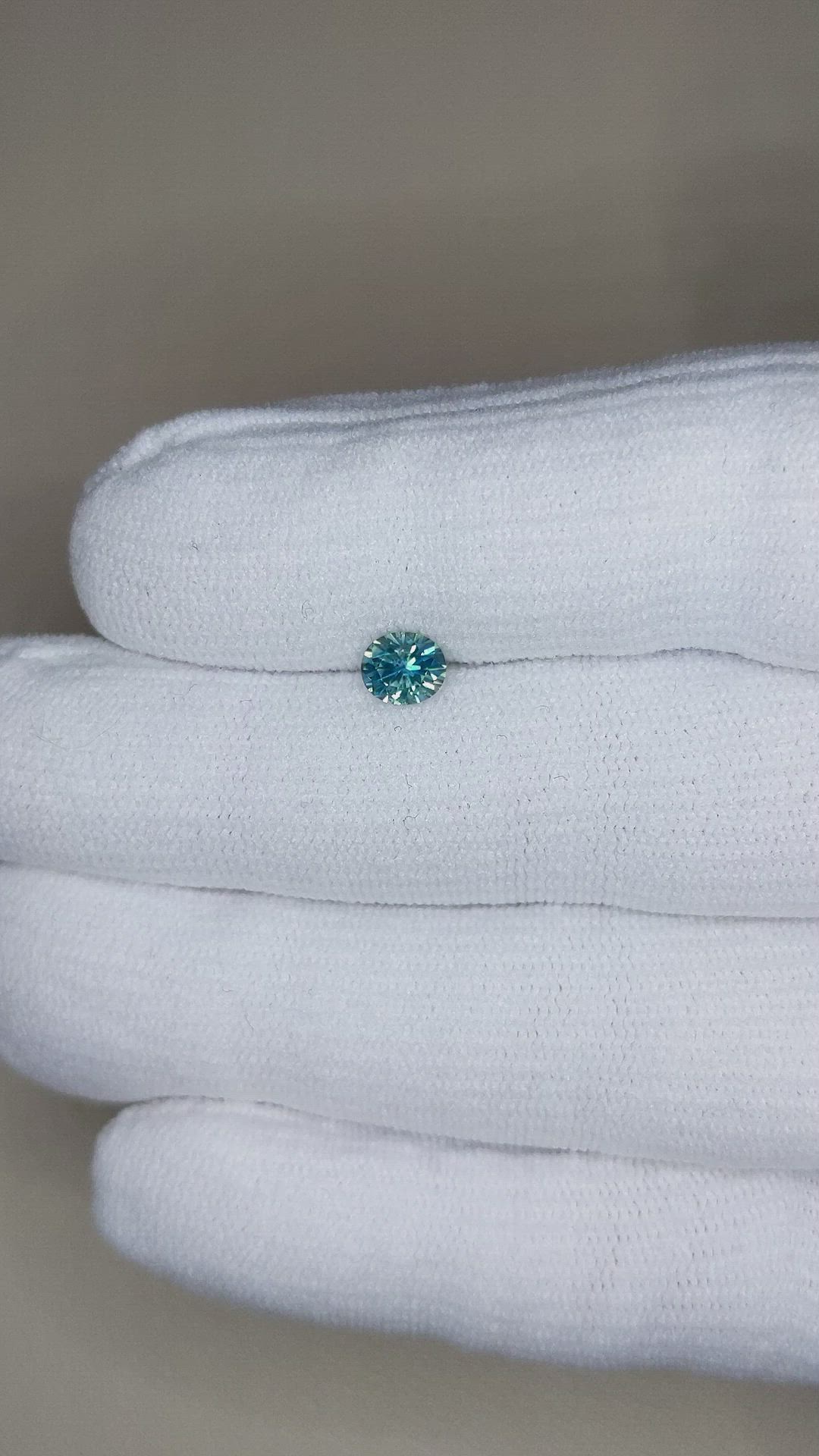 0.74 Ct. Greenish Blue Sapphire from Montana Size Video