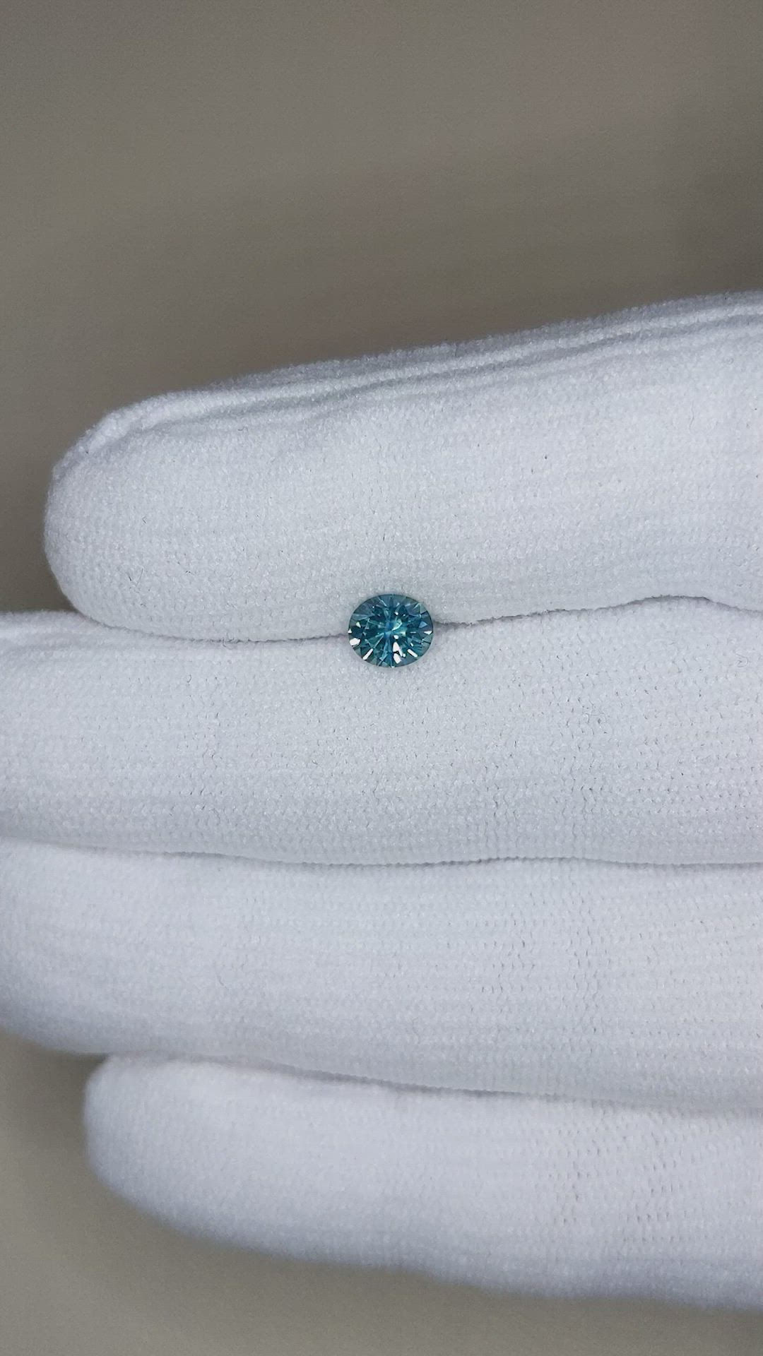 0.80 Ct. Greenish Blue Sapphire from Montana Size Video