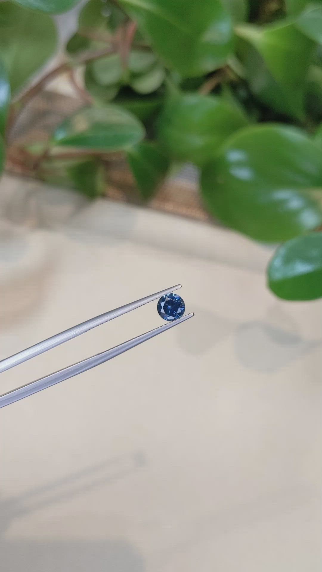 0.87 Ct. Greenish Blue Sapphire from Montana Size Video