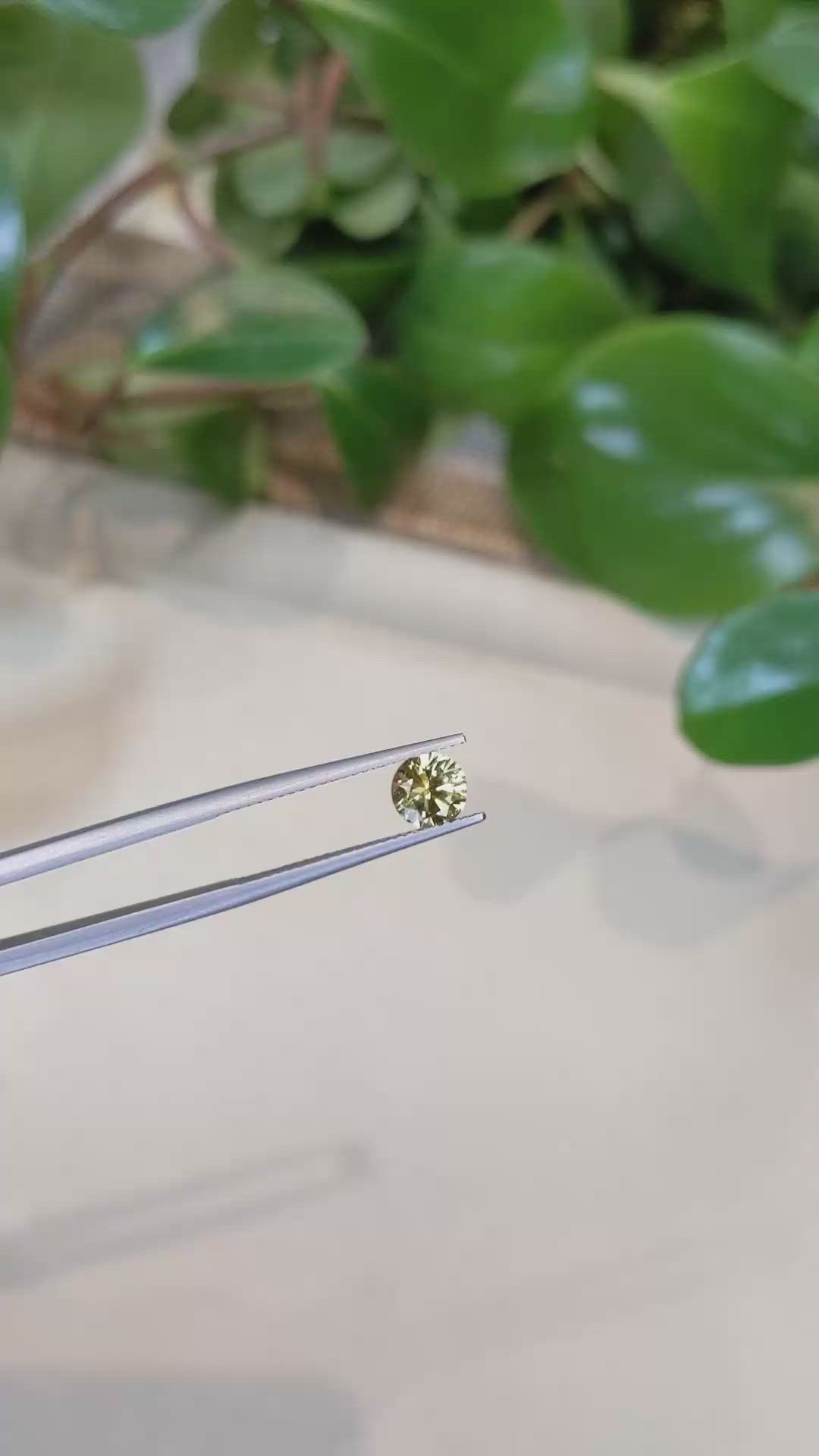 1.14 Ct. Yellow Sapphire from Montana Size Video