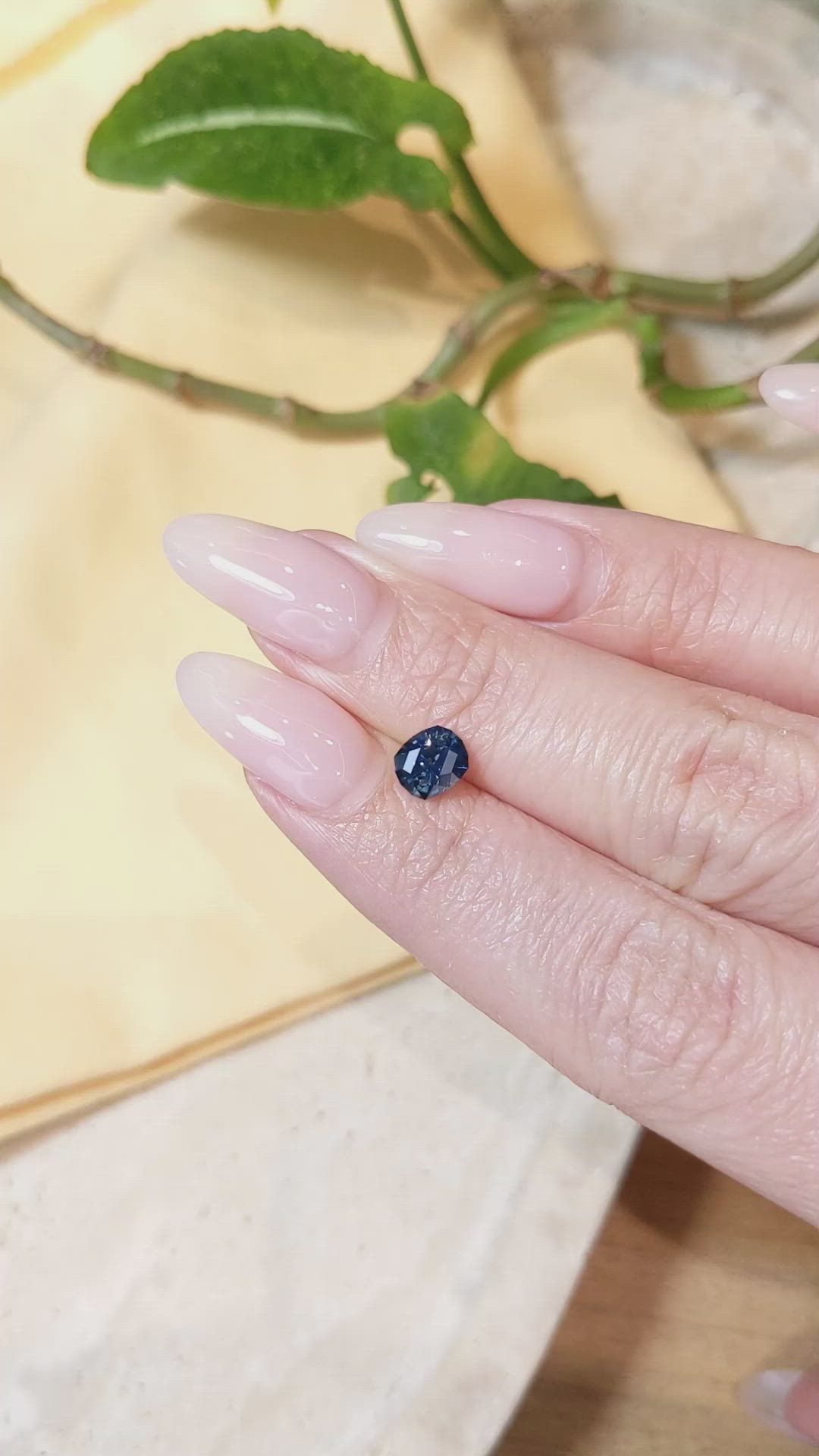 1.02 Ct. Blue Sapphire from Montana Size Video