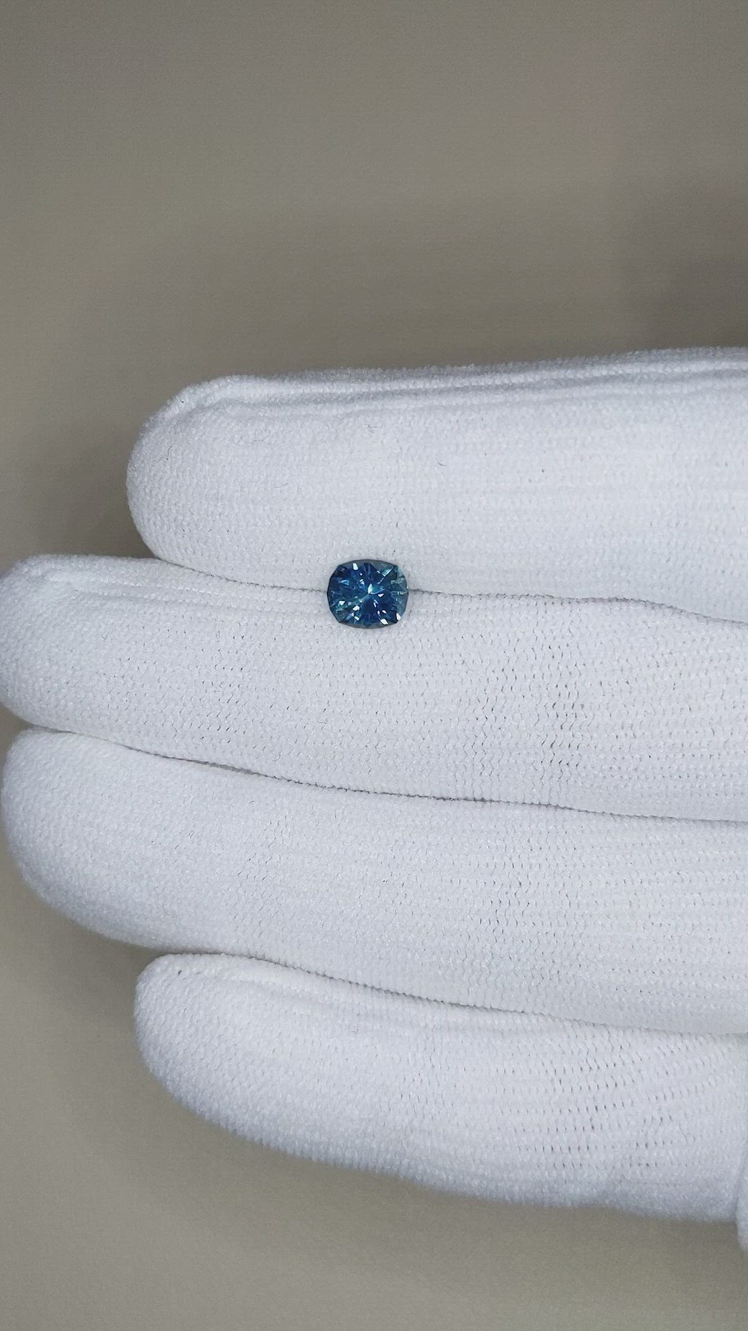 1.02 Ct. Blue Sapphire from Montana Size Video