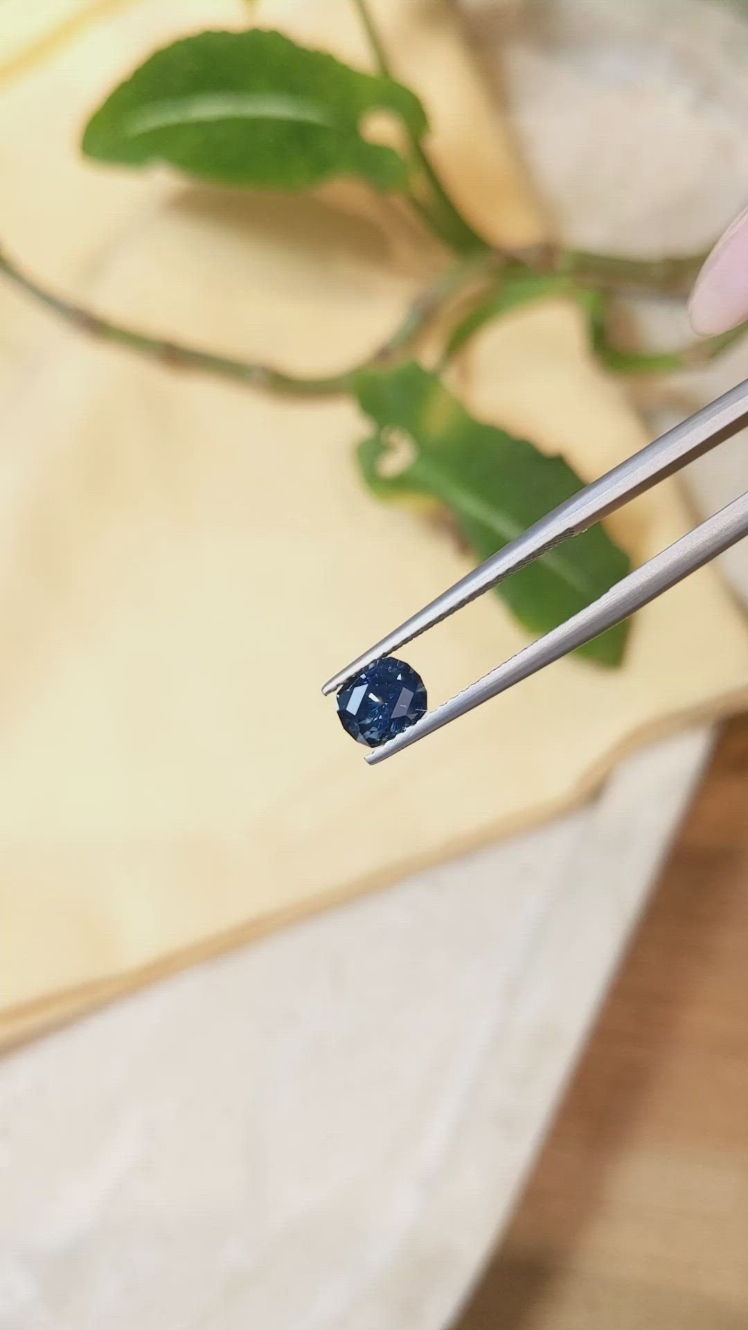 1.02 Ct. Blue Sapphire from Montana Size Video