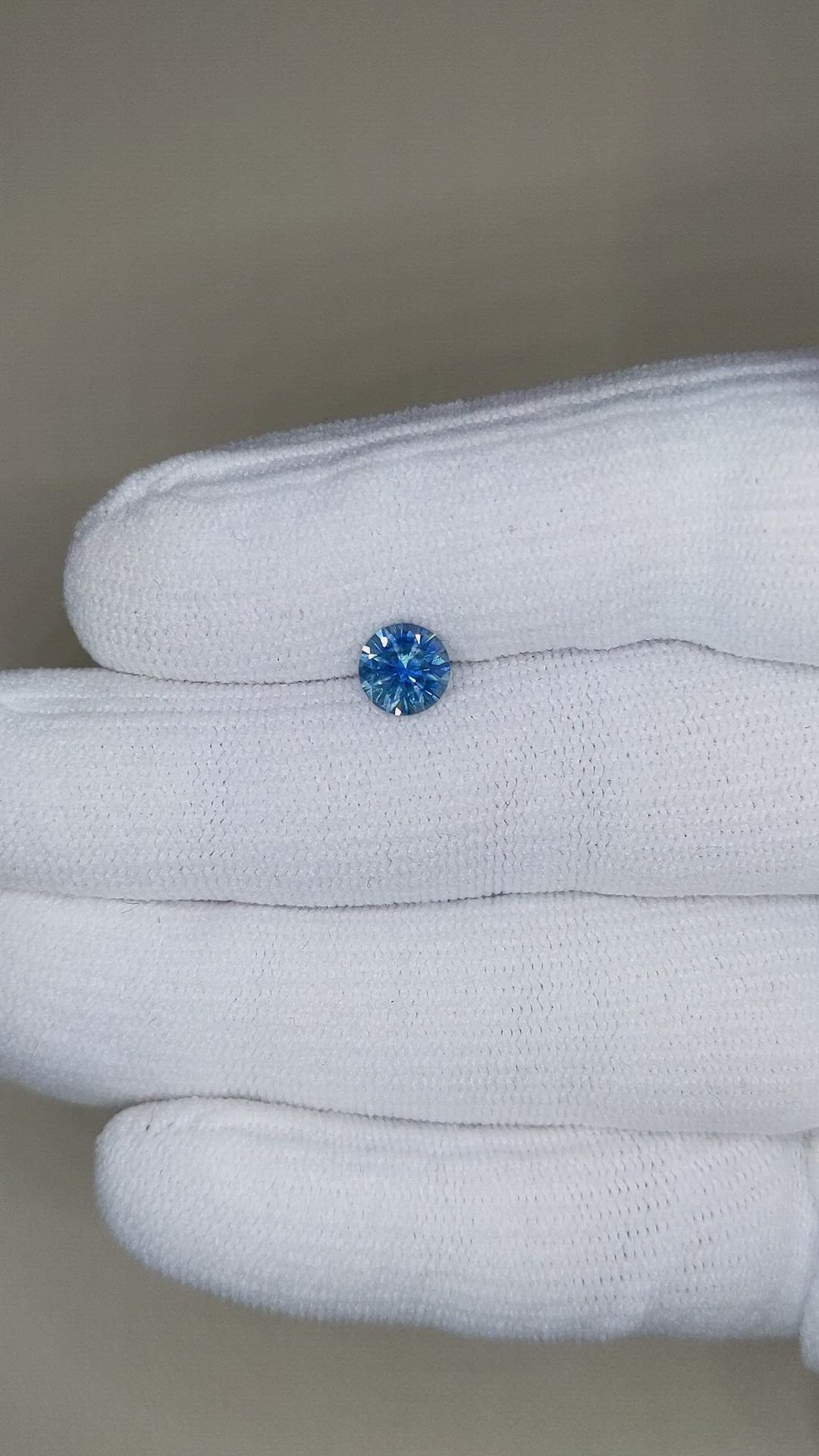 1.14 Ct. Greenish Blue Sapphire from Montana Size Video