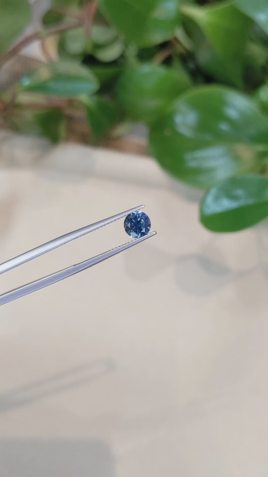 1.14 Ct. Greenish Blue Sapphire from Montana Size Video