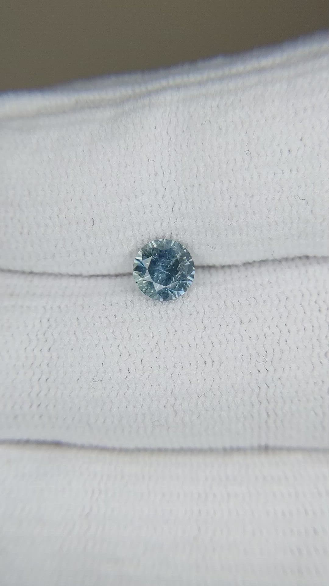 0.81 Ct. Greyish Blue Sapphire from Montana Size Video