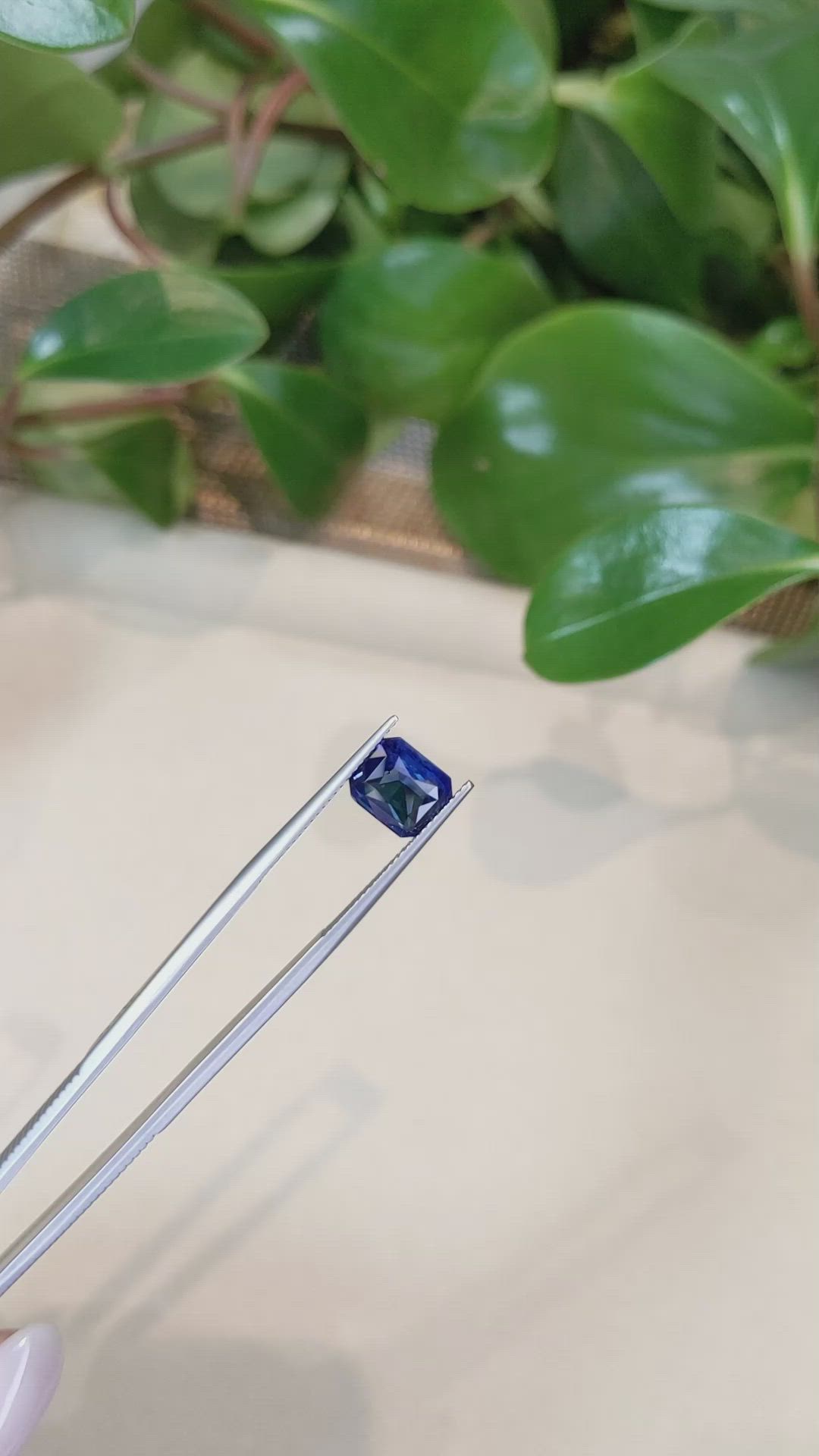 3.05 Ct. Blue Sapphire from Ceylon (Sri Lanka) Size Video