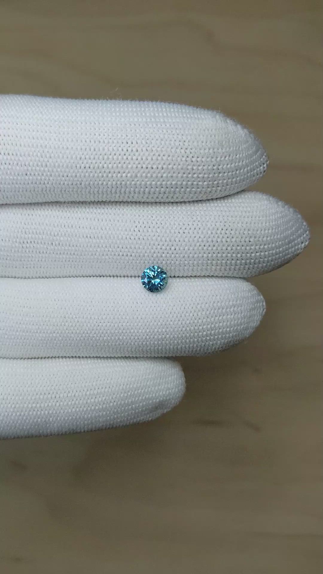 0.92 Ct. Blue Sapphire from Montana Size Video