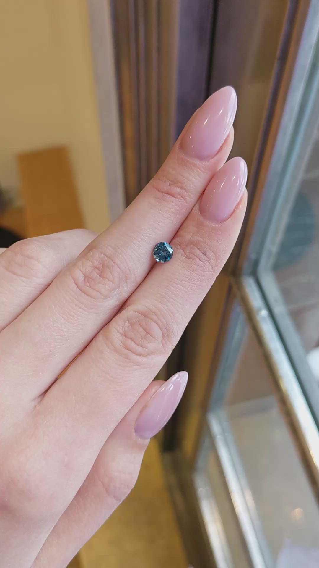 0.92 Ct. Blue Sapphire from Montana Size Video