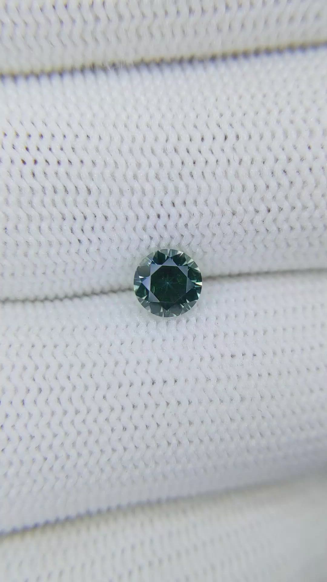 0.90 Ct. Bluish Green Sapphire from Montana Size Video