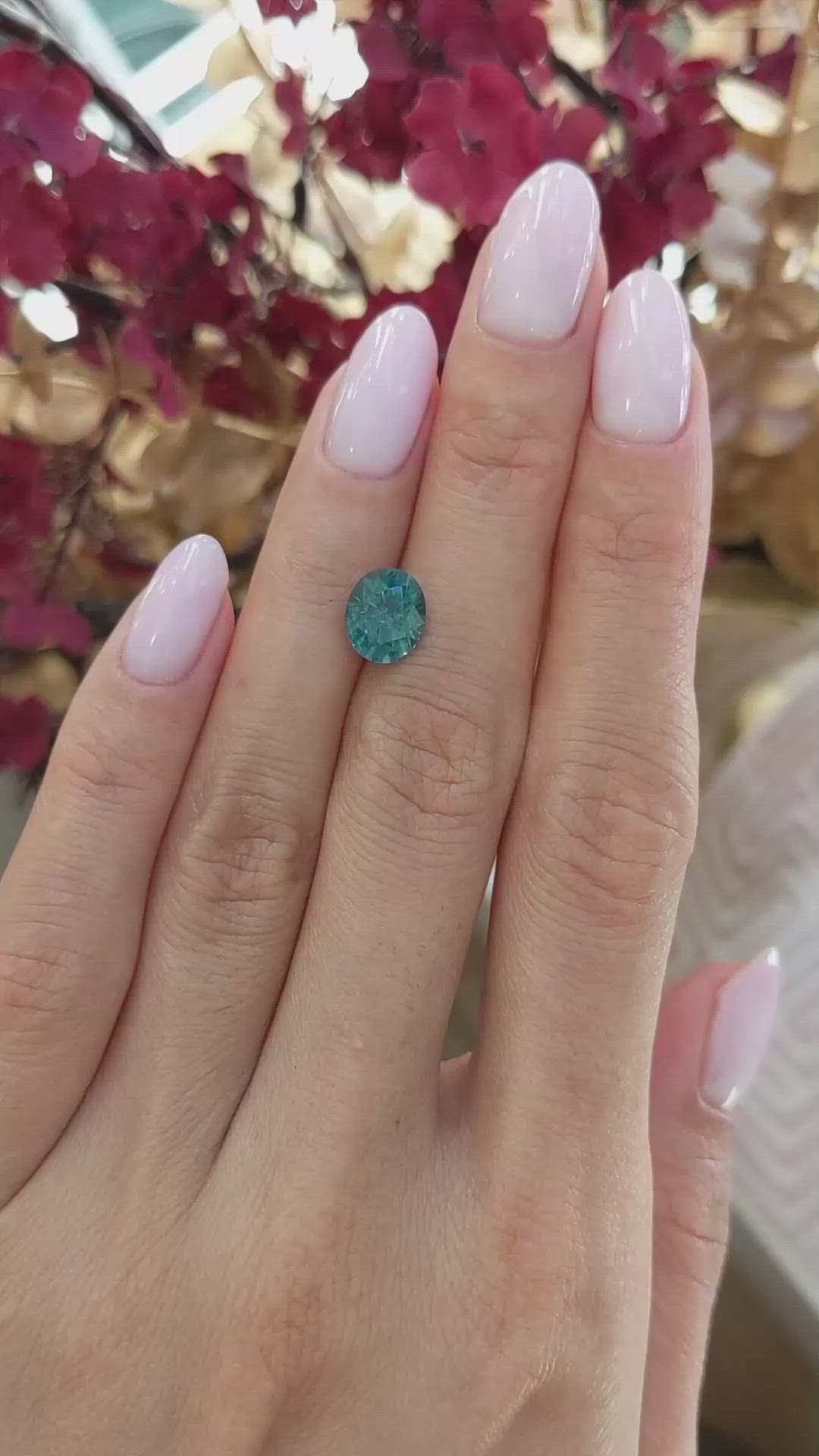 2.58 Ct. Greyish Blue Sapphire from Montana Size Video