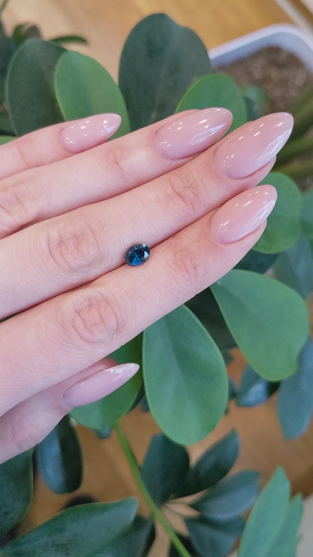 1.12 Ct. Blue Sapphire from Montana Size Video