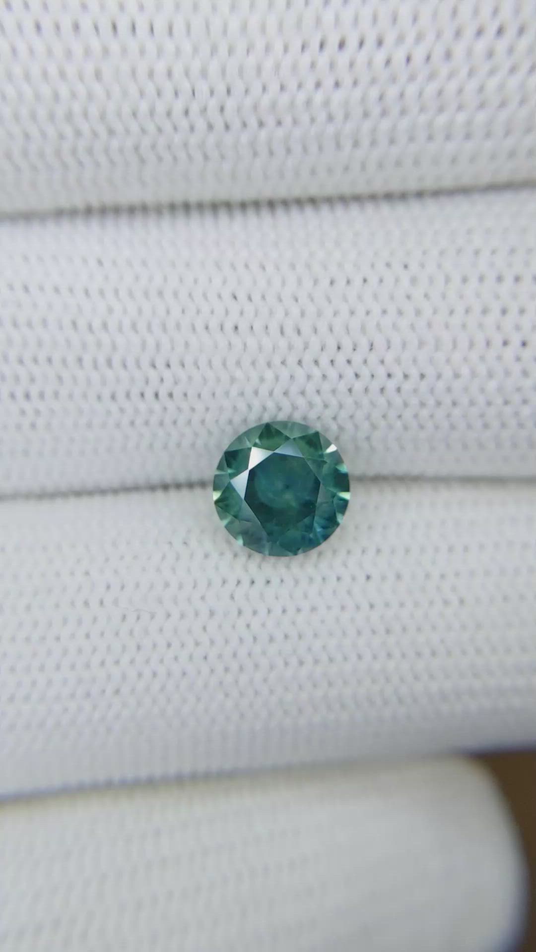2.42 Ct. Bluish Green Sapphire from Montana Size Video