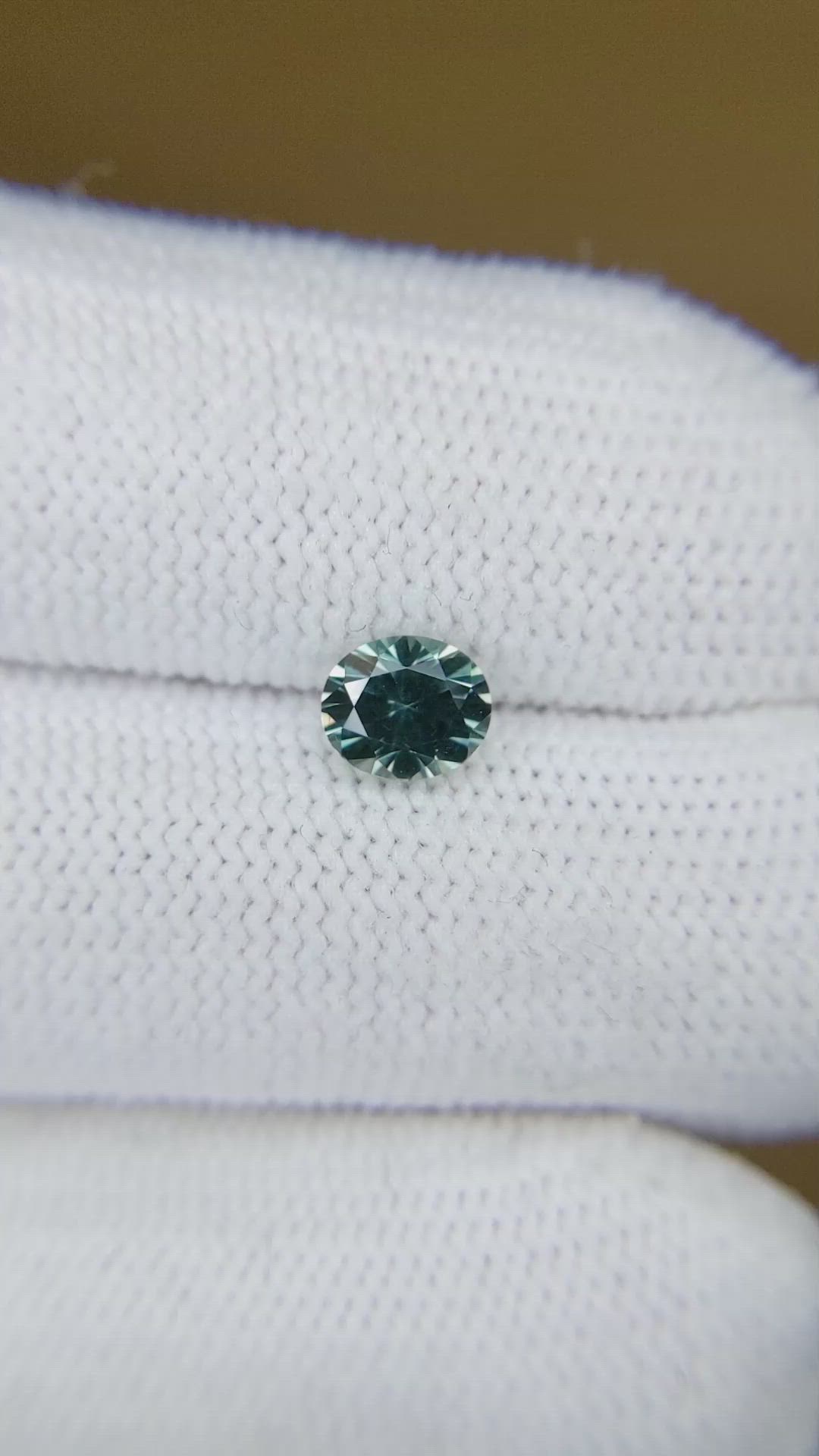 1.02 Ct. Bluish Green Sapphire from Montana Size Video