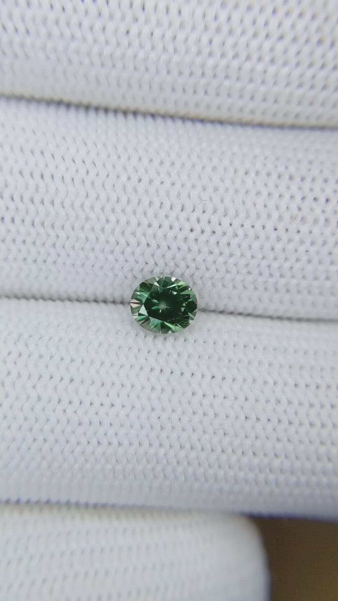 0.87 Ct. Green Sapphire from Montana Size Video
