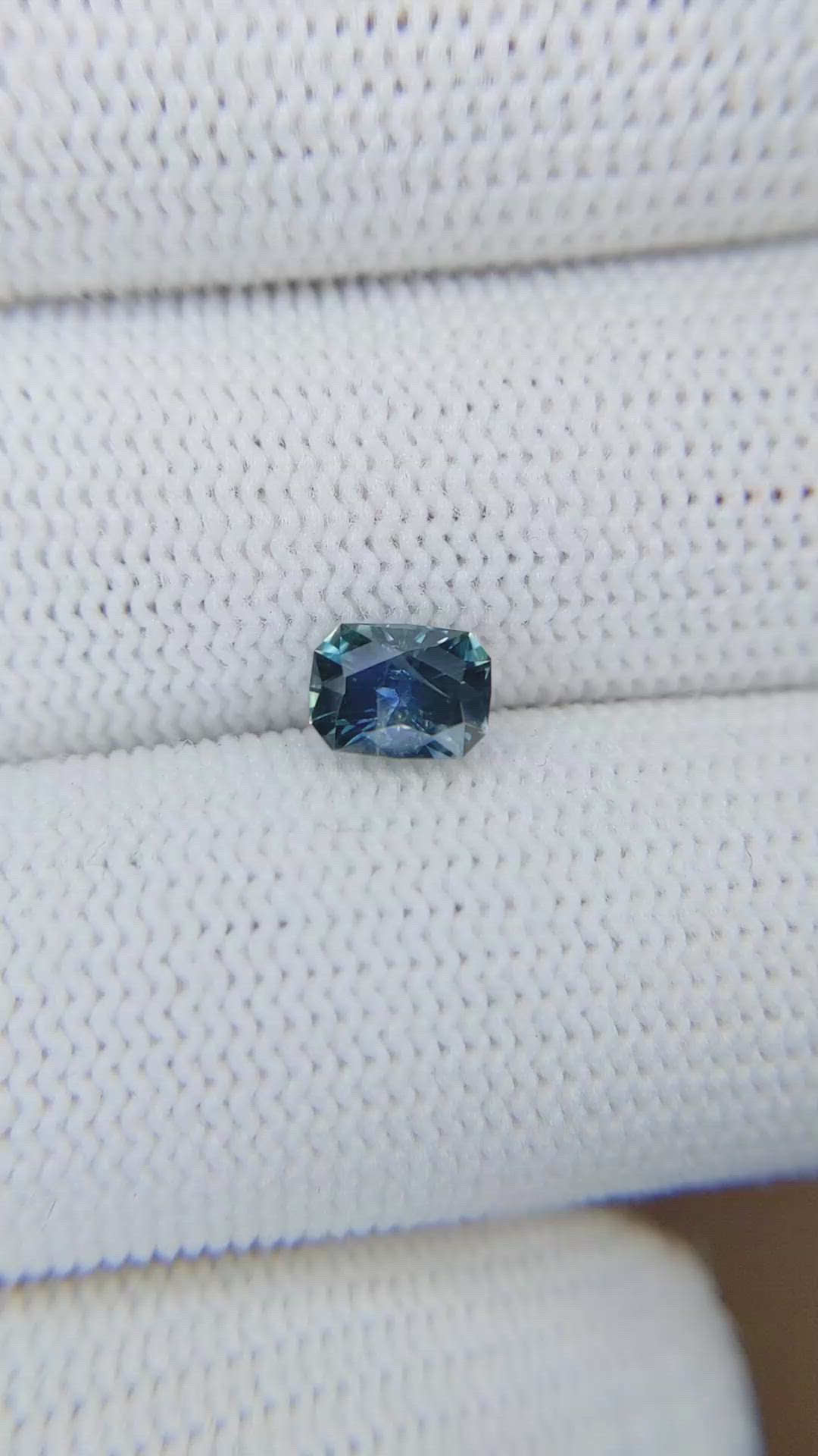 1.03 Ct. Blue Sapphire from Montana Size Video
