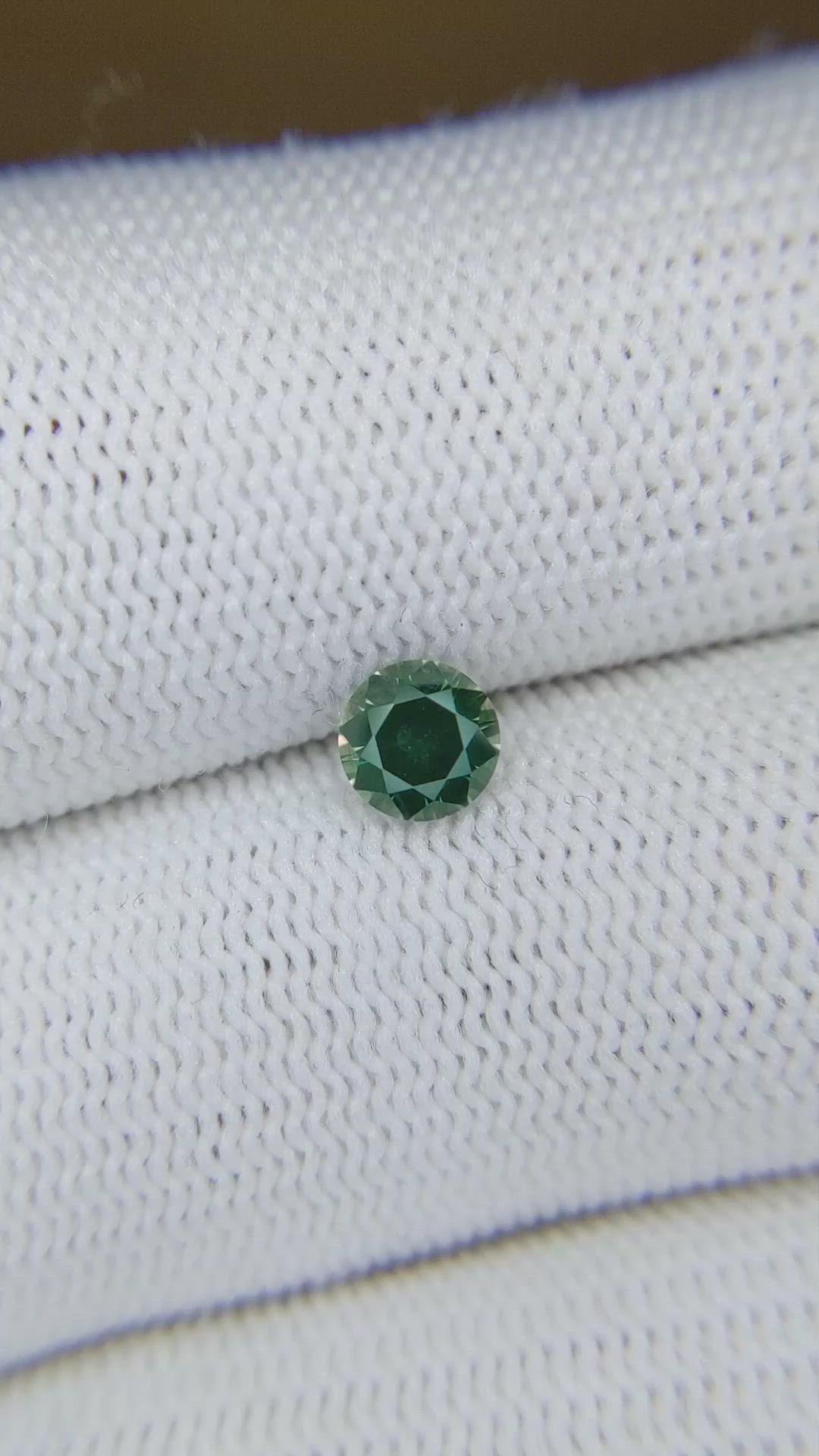 0.80 Ct. Bluish Green Sapphire from Montana Size Video
