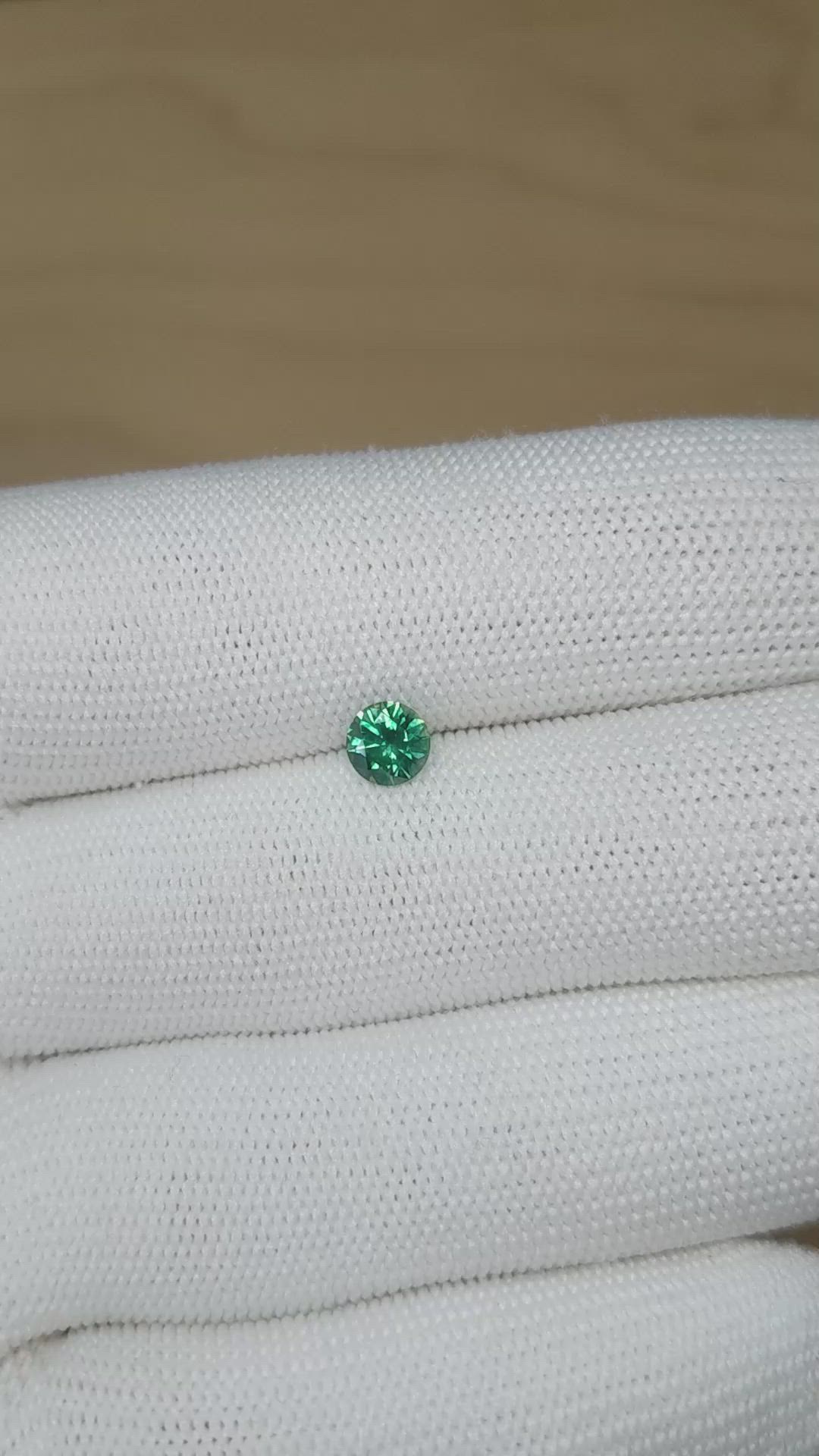 0.80 Ct. Bluish Green Sapphire from Montana Size Video