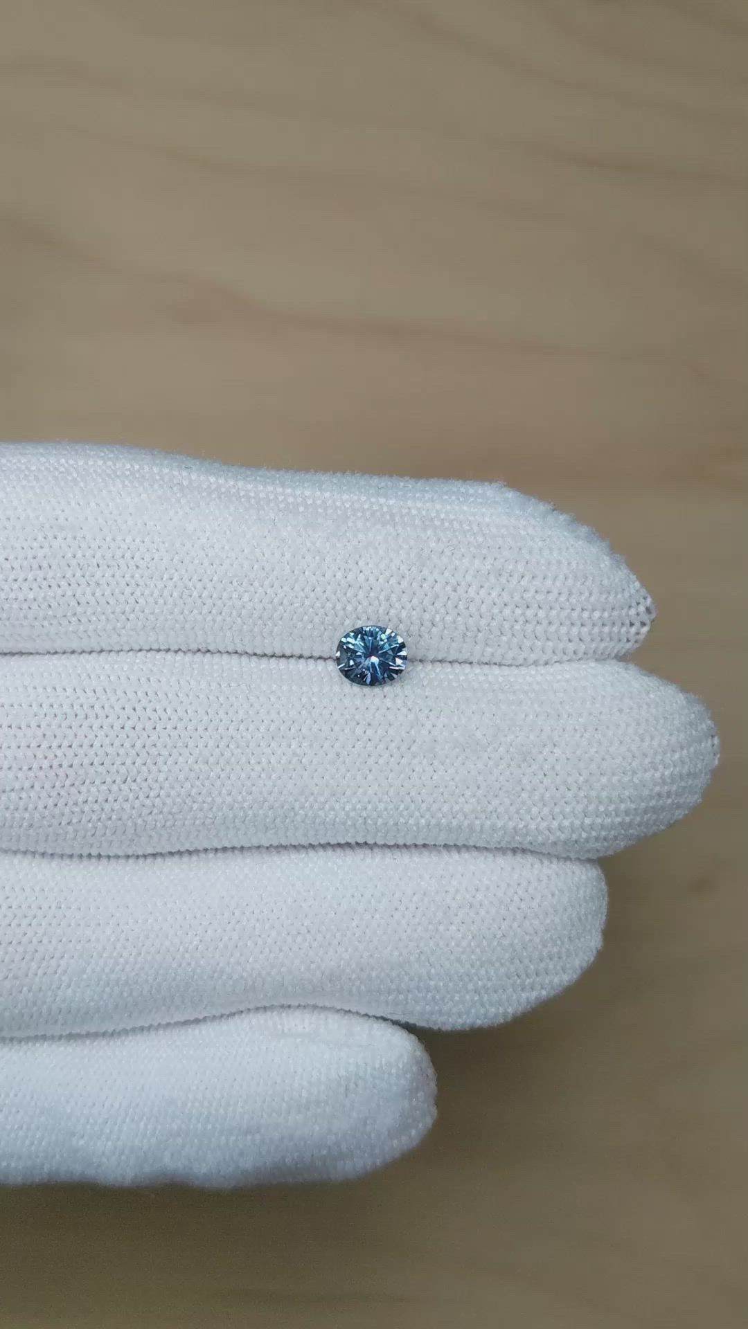 0.86 Ct. Purplish Blue Sapphire from Montana Size Video