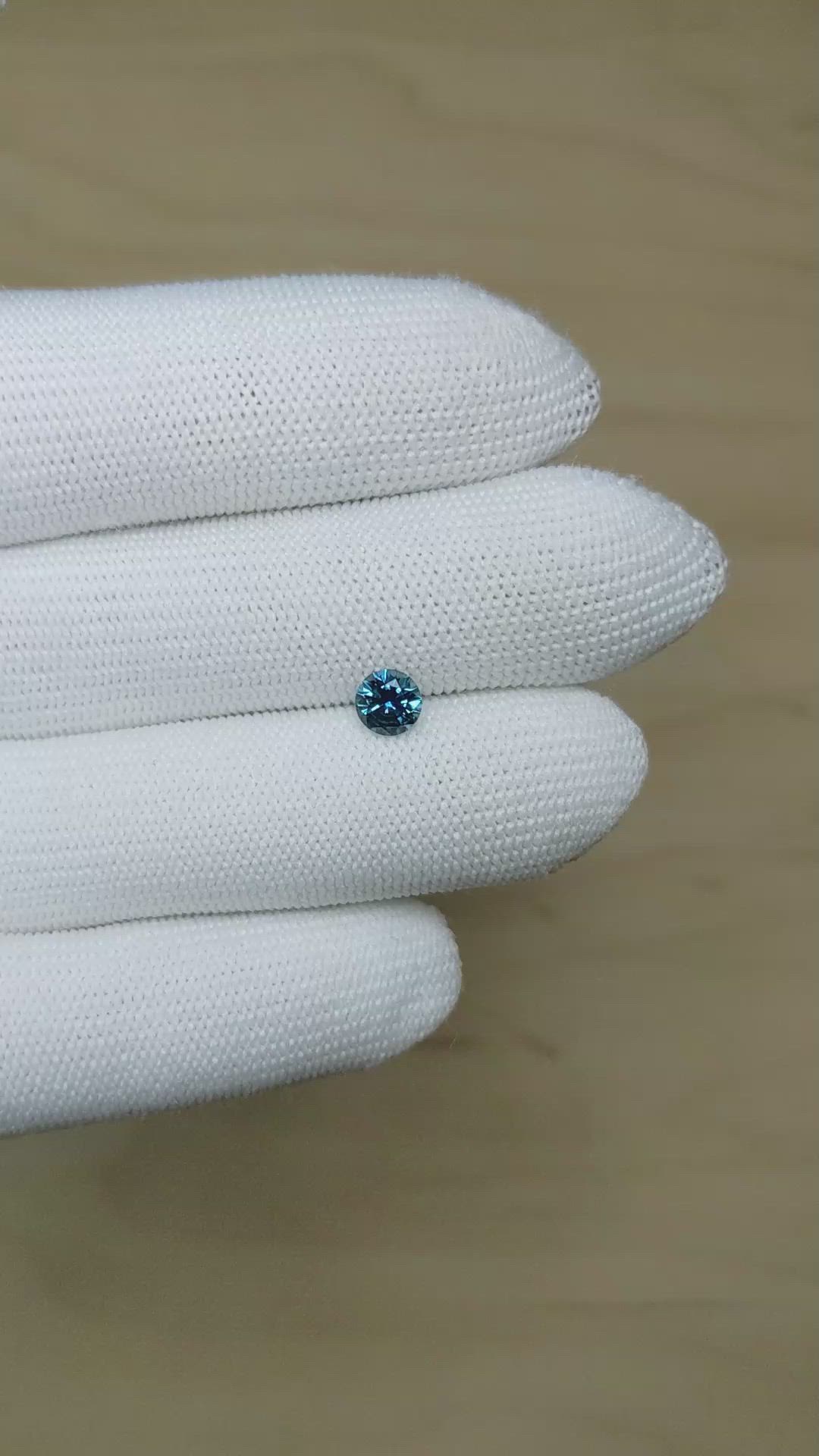 0.90 Ct. Greenish Blue Sapphire from Montana Size Video