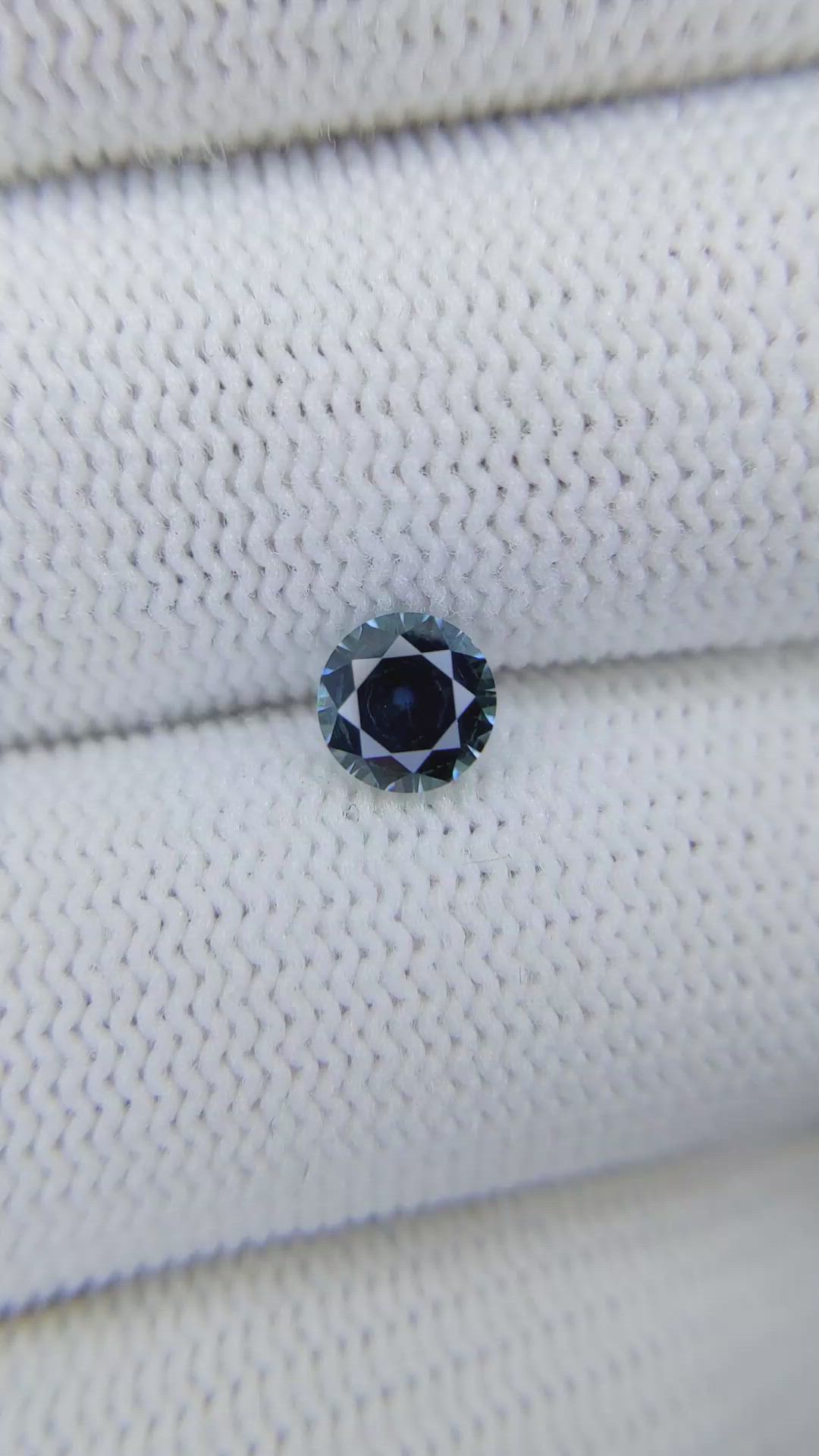 0.90 Ct. Greenish Blue Sapphire from Montana Size Video