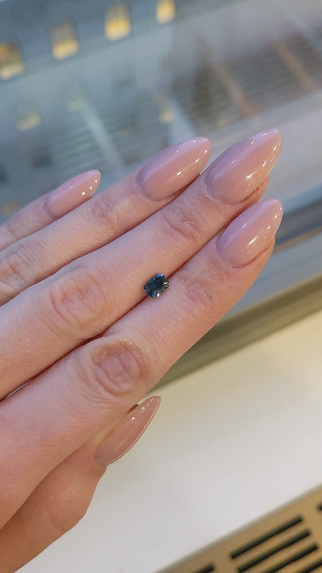 0.77 Ct. Blue Sapphire from Montana Size Video