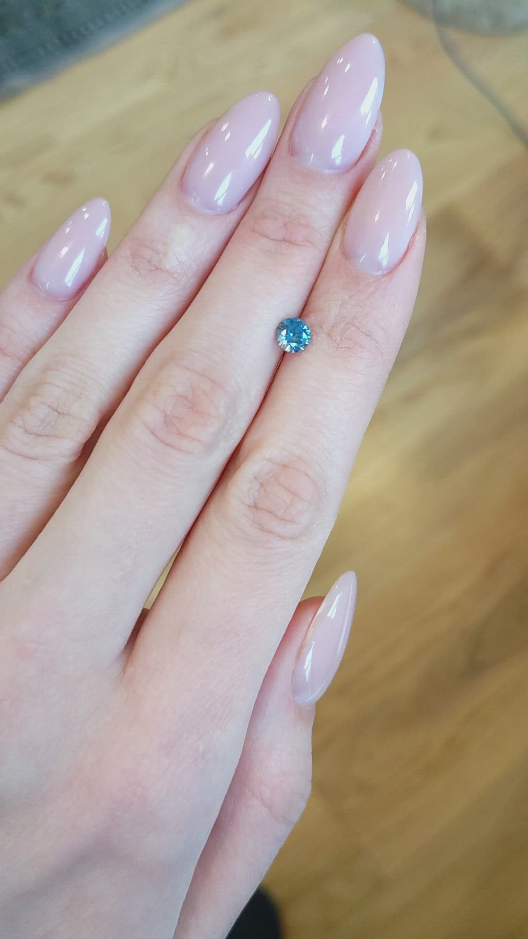 0.70 Ct. Blue Sapphire from Montana Size Video