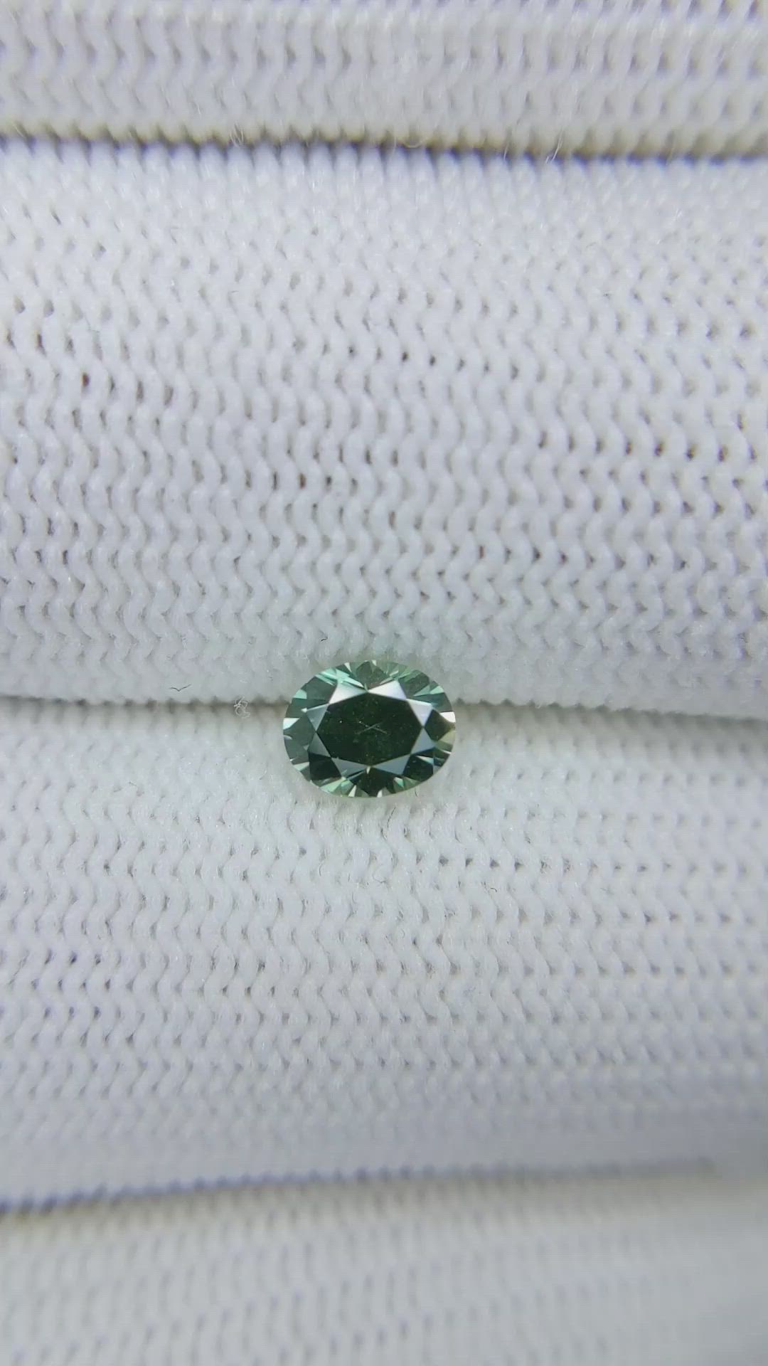 0.79 Ct. Bluish Green Sapphire from Montana Size Video