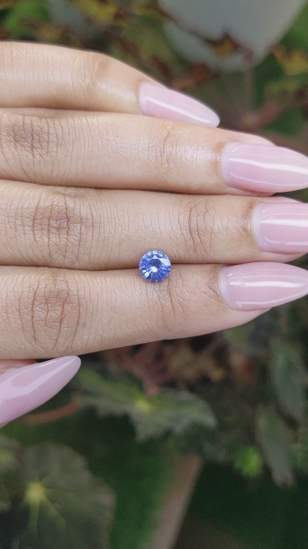 0.84 Ct. Blue Sapphire from Ceylon (Sri Lanka) Size Video