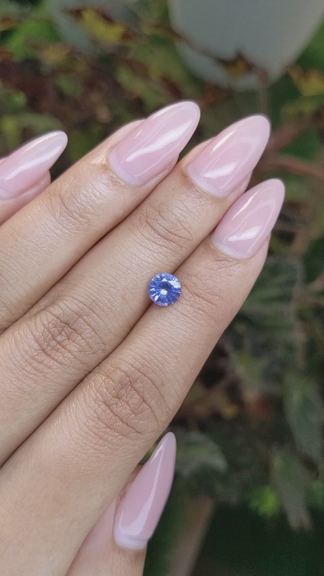 0.84 Ct. Blue Sapphire from Ceylon (Sri Lanka) Size Video