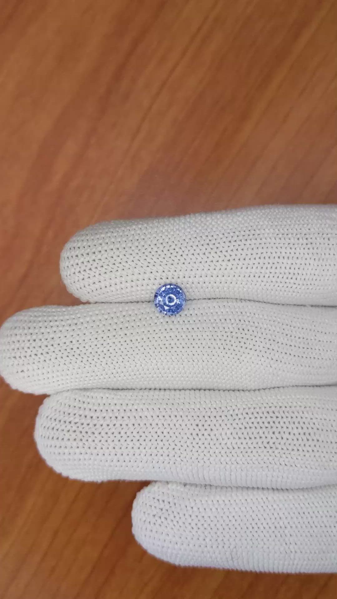 0.84 Ct. Blue Sapphire from Ceylon (Sri Lanka) Size Video