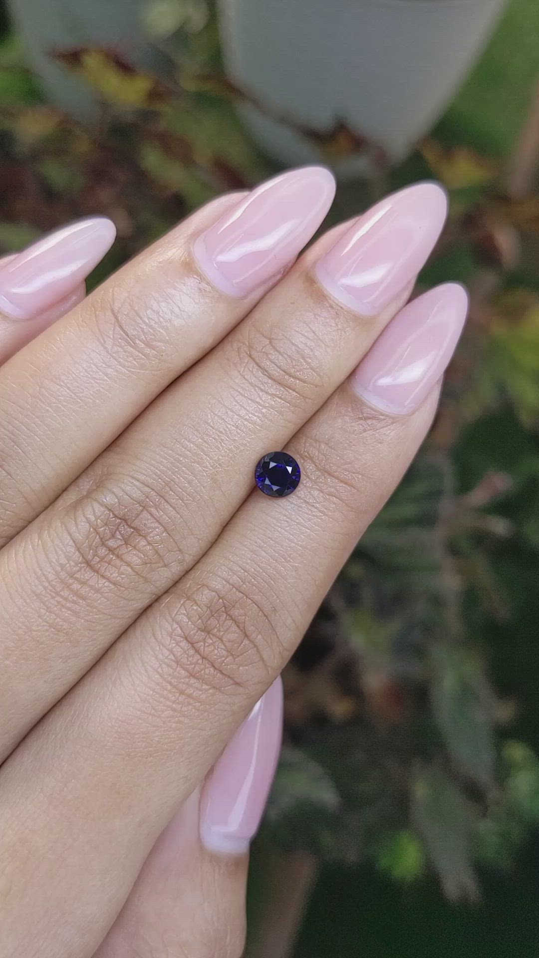 0.73 Ct. Blue Sapphire from Ceylon (Sri Lanka) Size Video