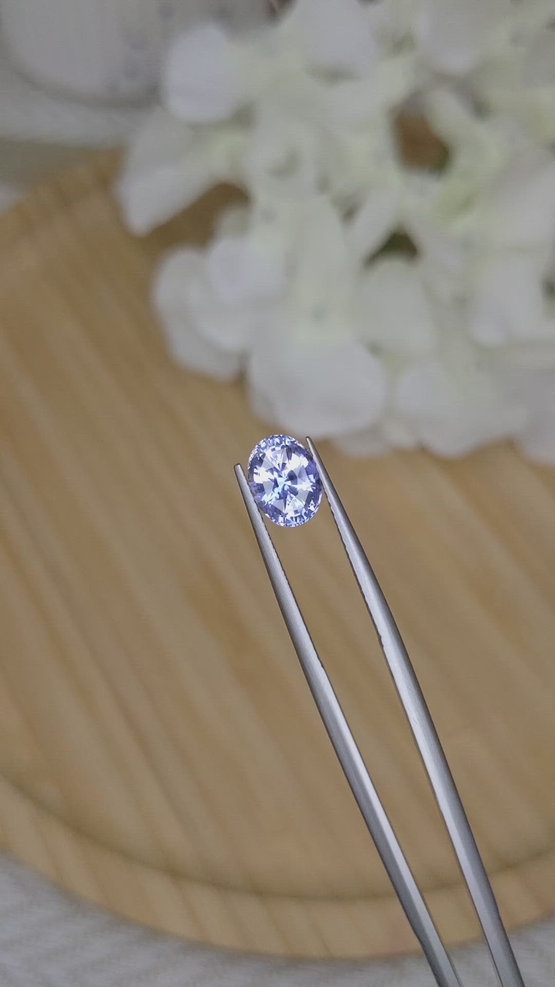 2.17 Ct. Blue Sapphire from Ceylon (Sri Lanka) Size Video