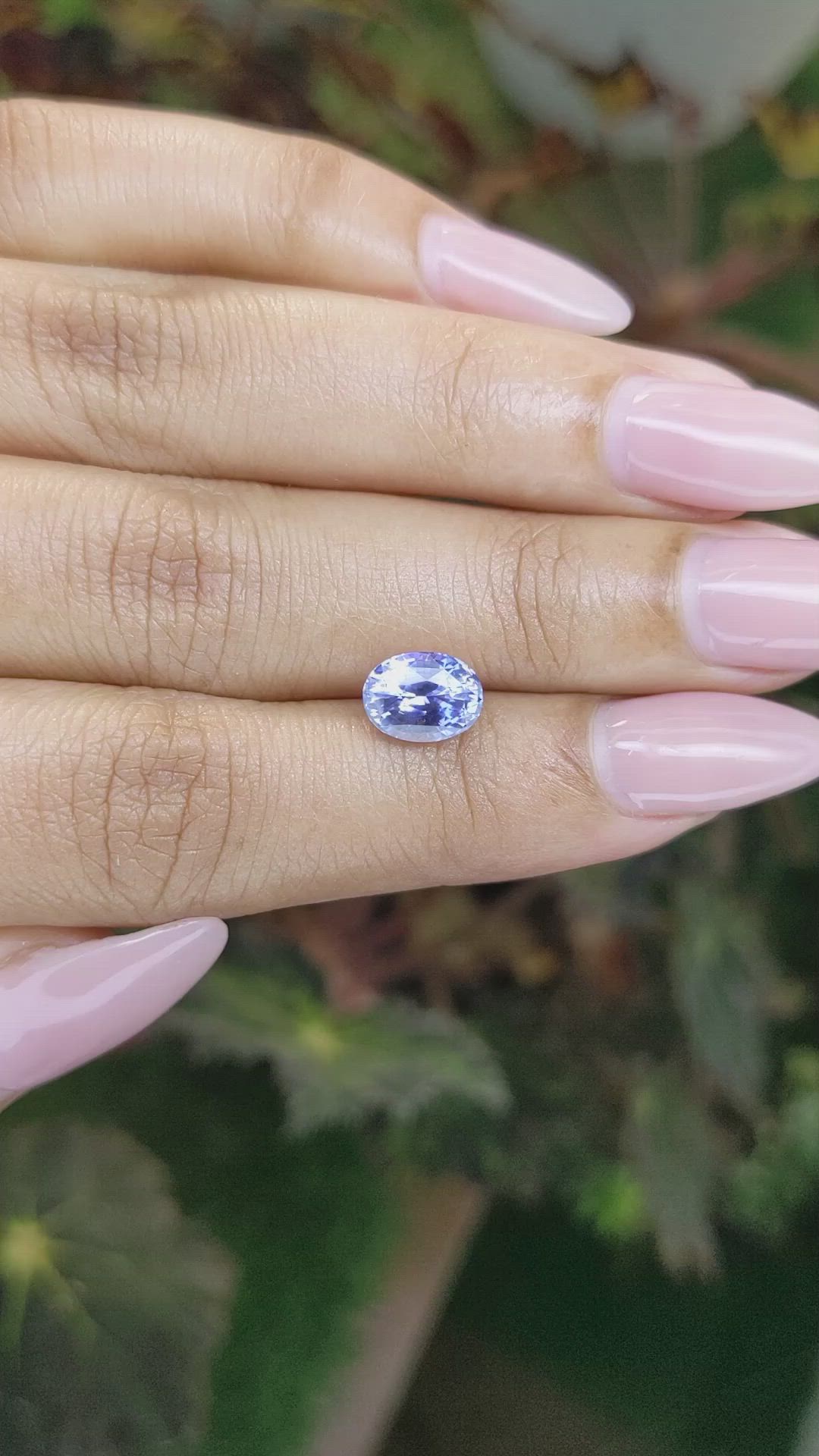 2.17 Ct. Blue Sapphire from Ceylon (Sri Lanka) Size Video