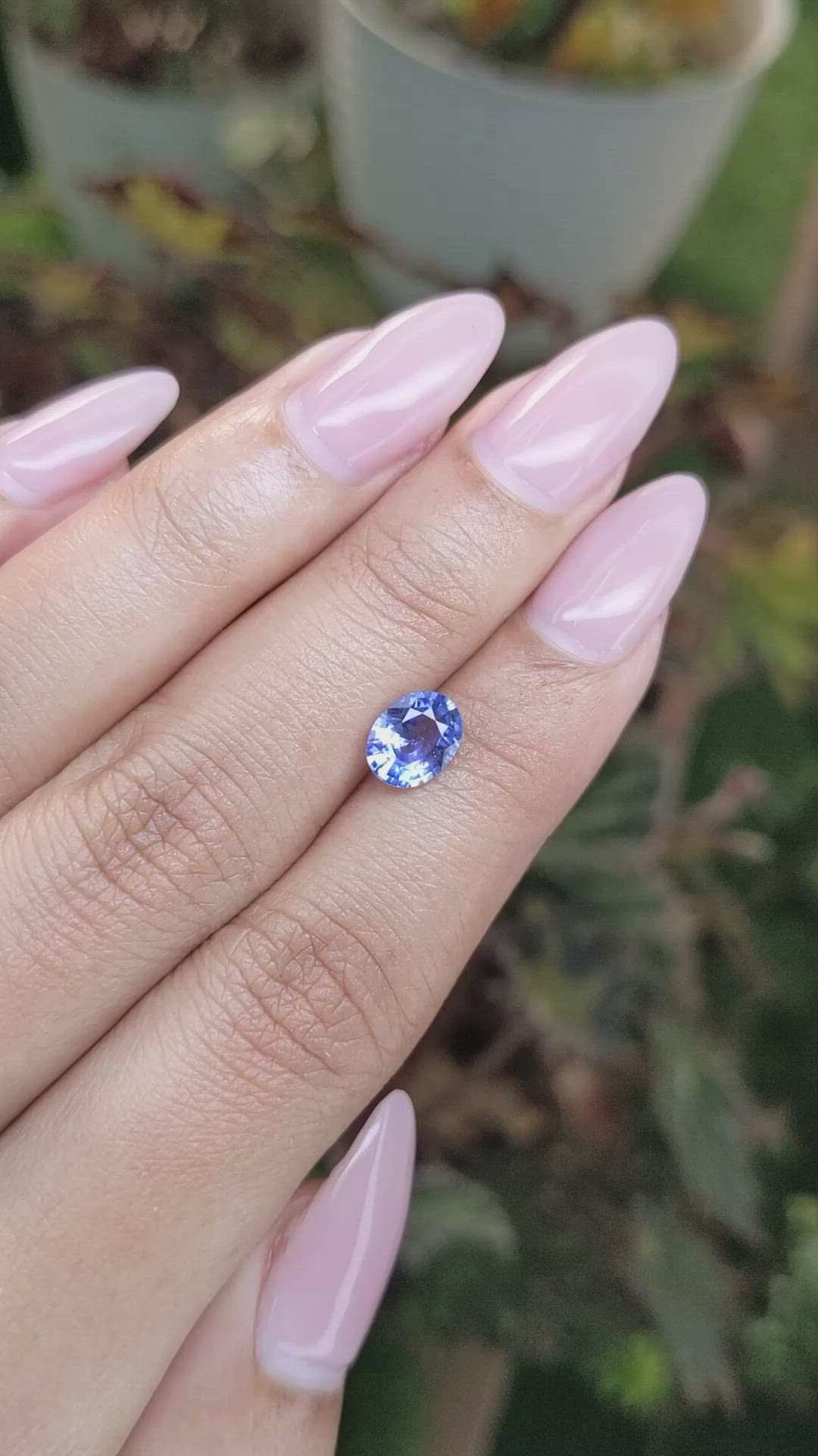 1.25 Ct. Blue Sapphire from Ceylon (Sri Lanka) Size Video