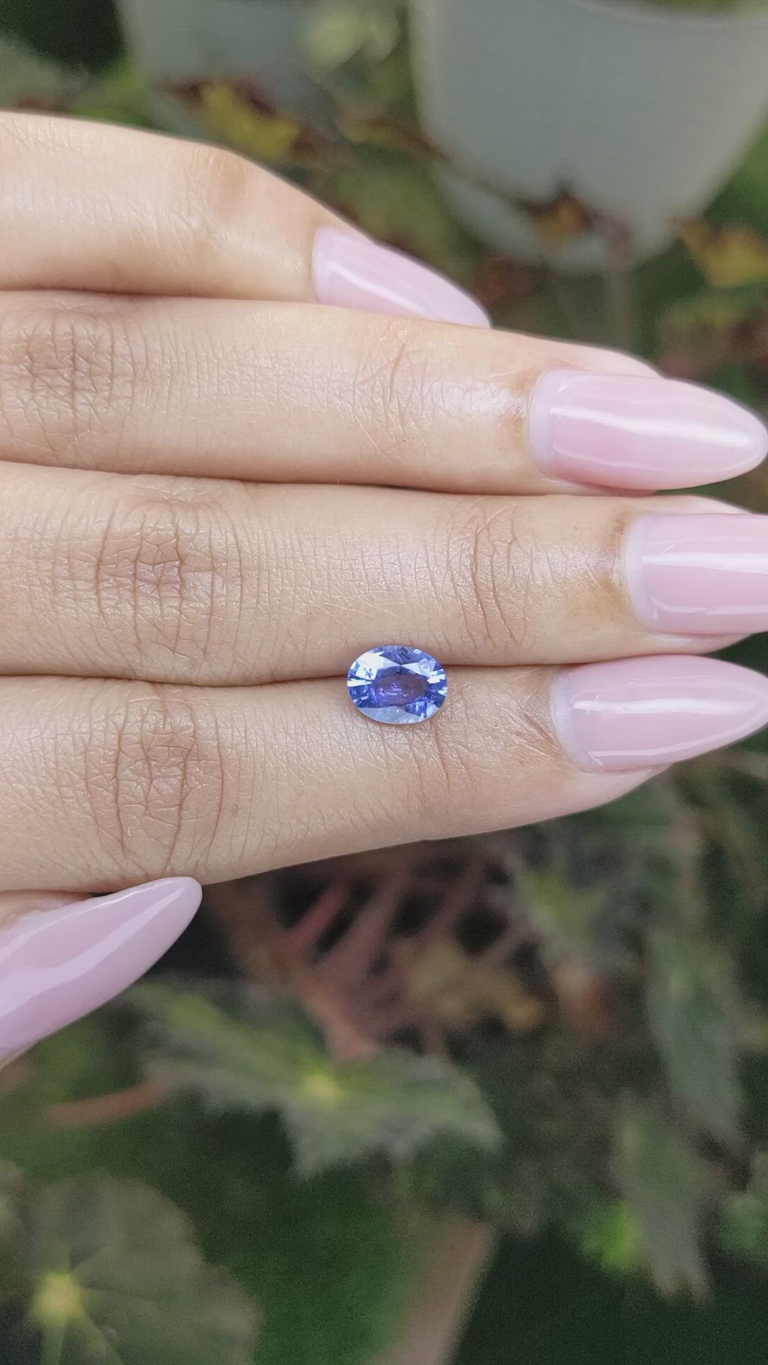 1.25 Ct. Blue Sapphire from Ceylon (Sri Lanka) Size Video