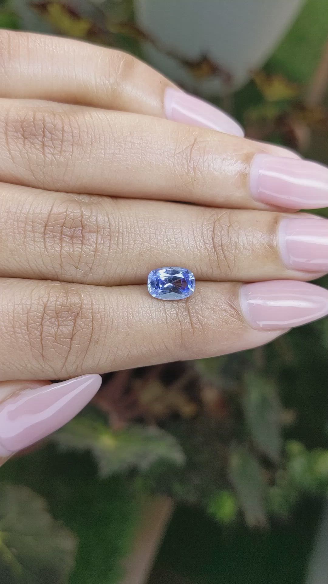 1.60 Ct. Blue Sapphire from Ceylon (Sri Lanka) Size Video