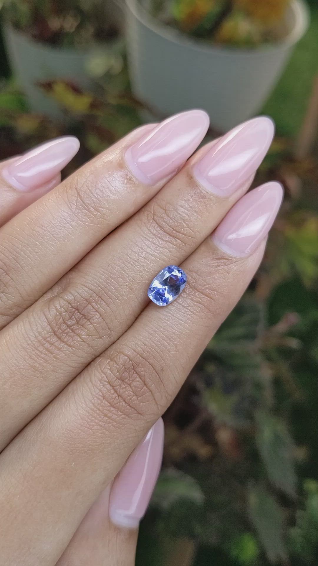 1.60 Ct. Blue Sapphire from Ceylon (Sri Lanka) Size Video