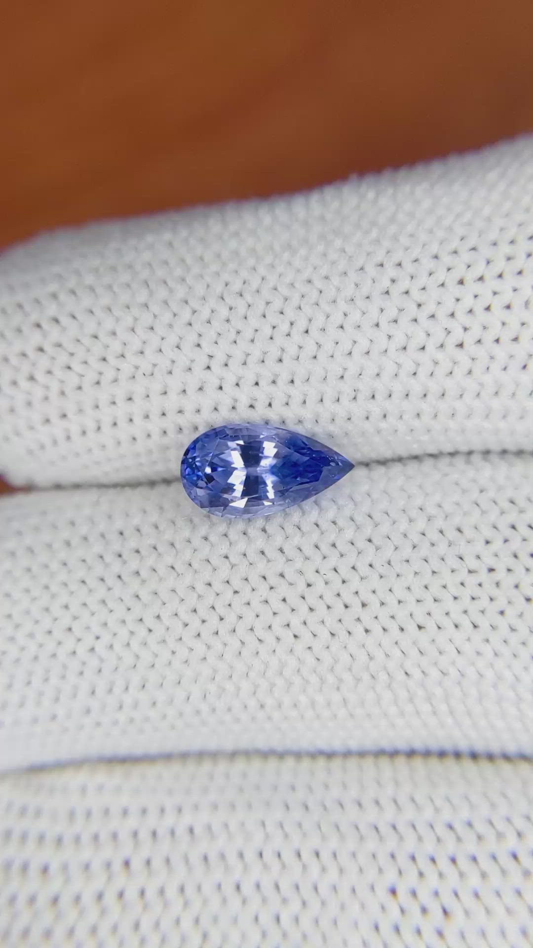 1.75 Ct. Blue Sapphire from Ceylon (Sri Lanka) Size Video